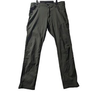 Wrangler ATG Men's Pants 38x32 Olive Green Hiking Outdoor Stretch Breathable